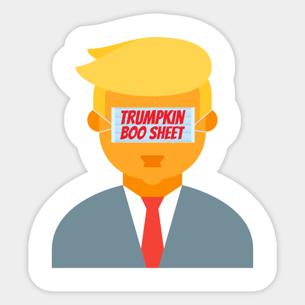 Trumpkin Boo Sheet Mask Sticker by LadyKimberly